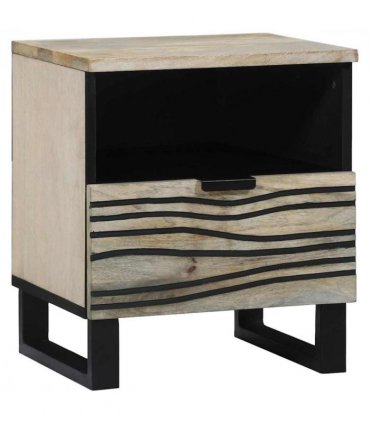 vidaXL Bedside Cabinet White 40 x 33 x 46 cm Engineered Wood