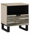 vidaXL Bedside Cabinet White 40 x 33 x 46 cm Engineered Wood