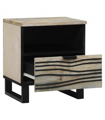 vidaXL Bedside Cabinet White 40 x 33 x 46 cm Engineered Wood
