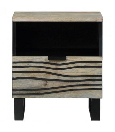 vidaXL Bedside Cabinet White 40 x 33 x 46 cm Engineered Wood