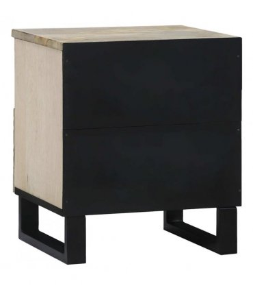 vidaXL Bedside Cabinet White 40 x 33 x 46 cm Engineered Wood