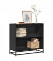 vidaXL Book Cabinet Black 80.5x35x76 cm Engineered Wood