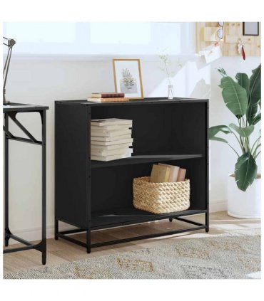 vidaXL Book Cabinet Black 80.5x35x76 cm Engineered Wood