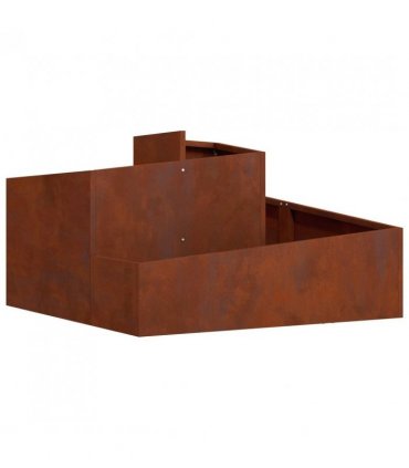 vidaXL Garden Planter Brown 80 x 80 x 50 cm Weathering Steel