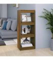 vidaXL Book Cabinet/Room Divider Honey Brown 40x30x103.5 cm Pinewood