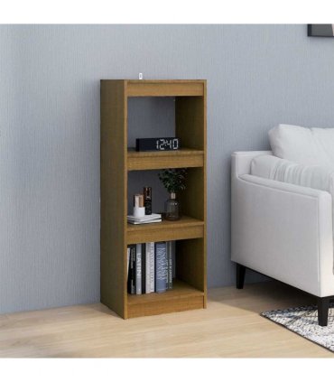 vidaXL Book Cabinet/Room Divider Honey Brown 40x30x103.5 cm Pinewood