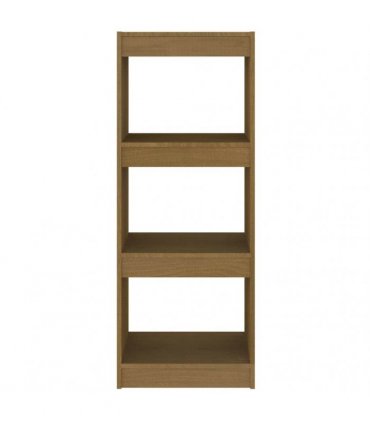 vidaXL Book Cabinet/Room Divider Honey Brown 40x30x103.5 cm Pinewood