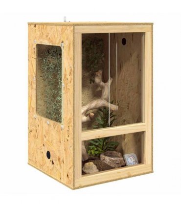 vidaXL Terrarium Brown 50 x 50 x 80 cm OSB