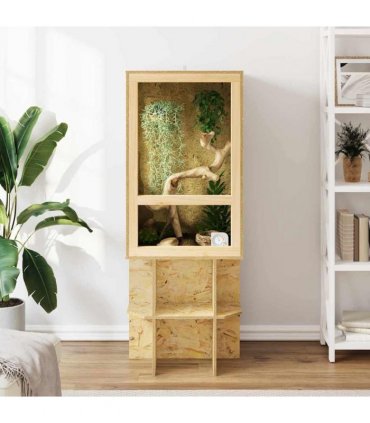 vidaXL Terrarium Brown 50 x 50 x 80 cm OSB