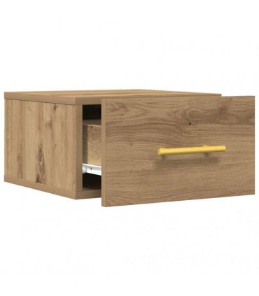 vidaXL Bedside Cabinet Wall-mounted 2 pcs Artisan Oak 35 x 35 x 20 cm