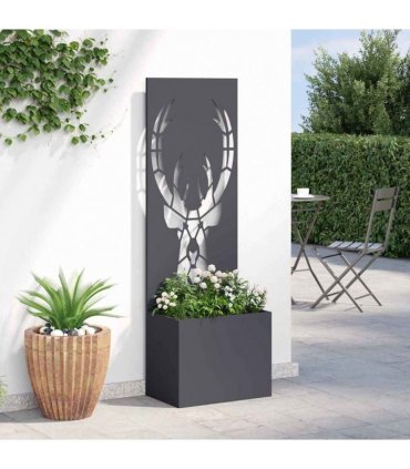 vidaXL Garden Privacy Screen Anthracite 50 x 150 cm Cold-rolled steel