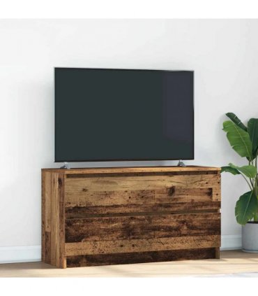 vidaXL TV Cabinet Old Wood 100x35x54 cm Engineered Wood
