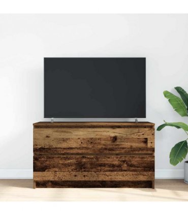 vidaXL TV Cabinet Old Wood 100x35x54 cm Engineered Wood