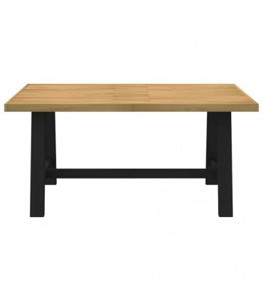 vidaXL Dining Table NOAIN A-Shaped Legs 160x90x75 cm Solid Wood Pine