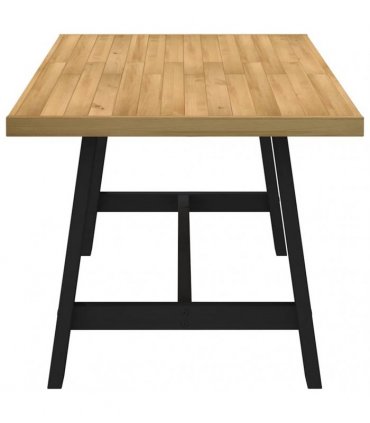 vidaXL Dining Table NOAIN A-Shaped Legs 160x90x75 cm Solid Wood Pine