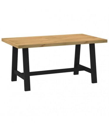 vidaXL Dining Table NOAIN A-Shaped Legs 160x90x75 cm Solid Wood Pine