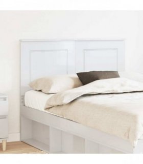 vidaXL Headboard Gloss White 100 cm Engineered Wood