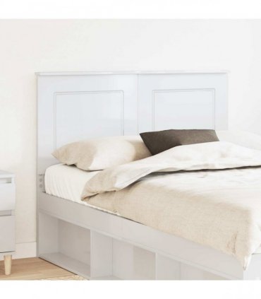 vidaXL Headboard Gloss White 100 cm Engineered Wood