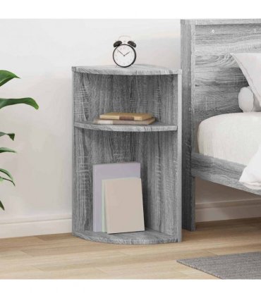 vidaXL End Table Grey Sonoma 29.6 x 29.6 x 60 cm Engineered Wood