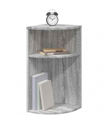 vidaXL End Table Grey Sonoma 29.6 x 29.6 x 60 cm Engineered Wood