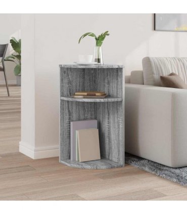 vidaXL End Table Grey Sonoma 29.6 x 29.6 x 60 cm Engineered Wood