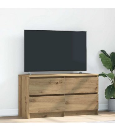 vidaXL TV Cabinet Artisan Oak 100x35x54 cm Engineered Wood