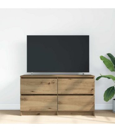 vidaXL TV Cabinet Artisan Oak 100x35x54 cm Engineered Wood