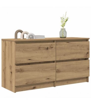 vidaXL TV Cabinet Artisan Oak 100x35x54 cm Engineered Wood