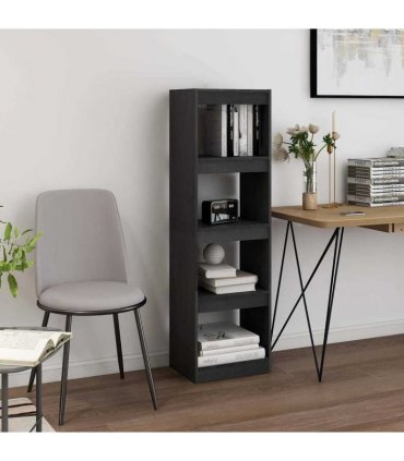 vidaXL Book Cabinet Room Divider Grey 40x30x135.5 cm Pinewood
