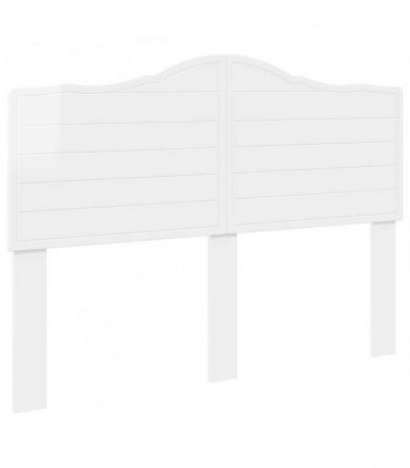 vidaXL Headboard Gloss White Engineered wood