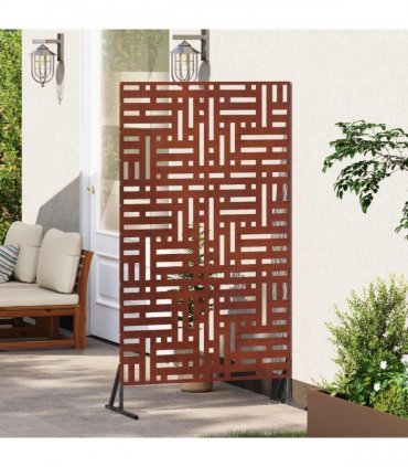 vidaXL Privacy Screen 100 x 50 x 180 cm Weathering Steel Rusty
