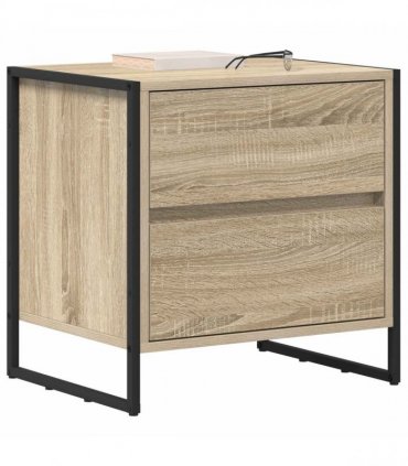 vidaXL Bedside Table 2 pcs Sonoma 50 x 39.5 x 50 cm Engineered Wood