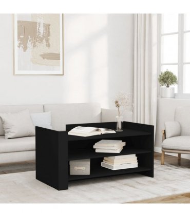vidaXL Coffee Table Black 100x50x50 cm Engineered Wood