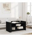 vidaXL Coffee Table Black 100x50x50 cm Engineered Wood
