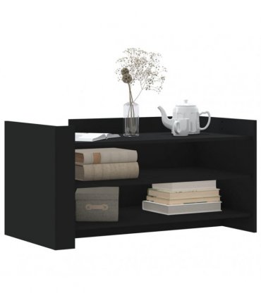 vidaXL Coffee Table Black 100x50x50 cm Engineered Wood