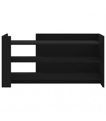vidaXL Coffee Table Black 100x50x50 cm Engineered Wood