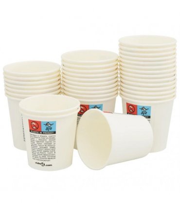 vidaXL Paper Coffee Cups 1000 pcs 4oz 100ml White