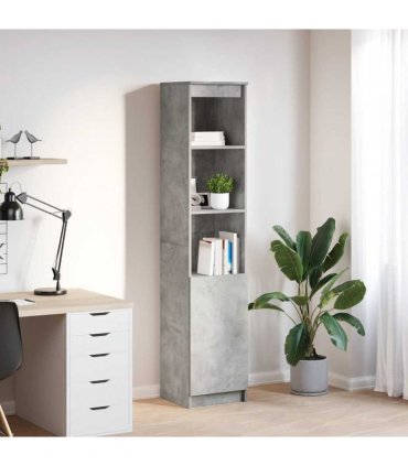 vidaXL Highboard Concrete Grey 37.5x35x180 cm Engineered Wood