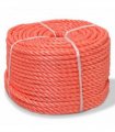 vidaXL Twisted Rope Polypropylene 10 mm 100 m Orange