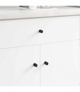 vidaXL Cabinet Knobs 968 pcs Black Iron