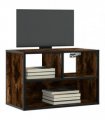 vidaXL TV Cabinet Smoked Oak 60x31x39.5 cm Engineered Wood and Metal