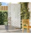 vidaXL Privacy Screen 100 x 50 x 180 cm Galvanised Steel Silver