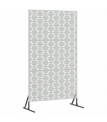 vidaXL Privacy Screen 100 x 50 x 180 cm Galvanised Steel Silver