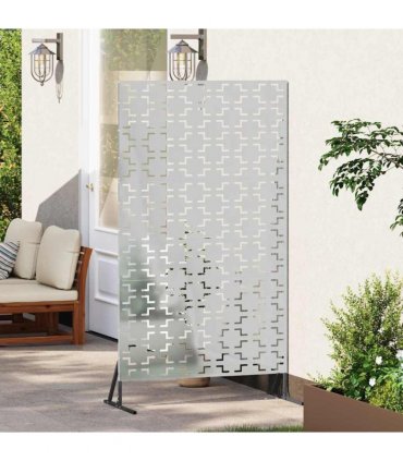 vidaXL Privacy Screen 100 x 50 x 180 cm Galvanised Steel Silver