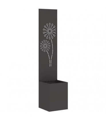 vidaXL Garden Privacy Screen Black 32 x 32 x 150 cm Cold-rolled steel