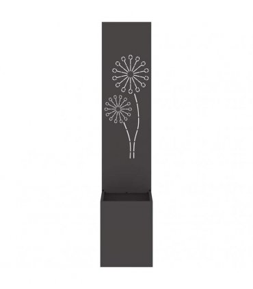 vidaXL Garden Privacy Screen Black 32 x 32 x 150 cm Cold-rolled steel