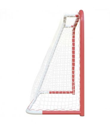 vidaXL Hockey Goal with Net Red&White 153x60x118 cm Steel&Polyester
