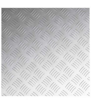 vidaXL Stair Tread Square 4 pcs Silver 50 x 50 cm Aluminium
