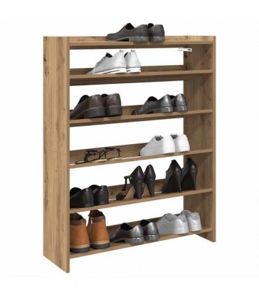 vidaXL Shoe Rack Artisan Oak 80x25x100 cm Engineered Wood