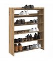 vidaXL Shoe Rack Artisan Oak 80x25x100 cm Engineered Wood